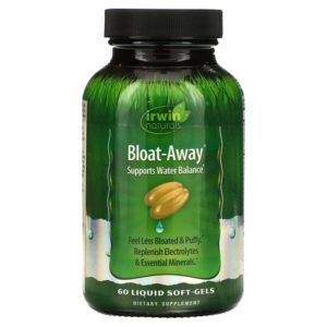 Bloat-Away, диуретик 60 жидких гелевых капсул — Irwin Naturals