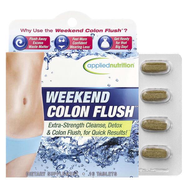 irw57889_v_60.jpg Weekend Colon Flush®, добавка для очищения кишечника, 16 таблеток — Applied Nutrition