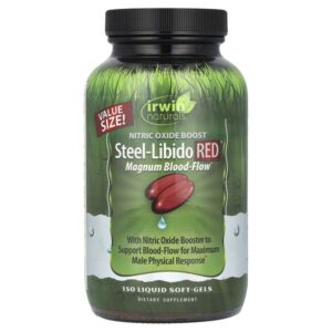 Steel-Libido Red®, магнум кровоток, 150 капсул с жидкостью — Irwin Naturals