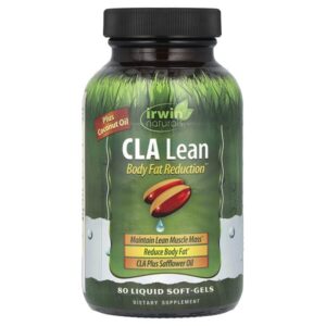C.L.A. Lean, Body Fat Reduction, 80 мягких желатиновых капсул с жидкостью — Irwin Naturals