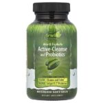 Active-Cleanse and Probiotics, с алоэ и трифалой, 60 мягких желатиновых капсул с жидкостью — Irwin Naturals