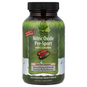Pre-Sport® с оксидом азота и L-цитруллином, 60 желатиновых капсул — Irwin Naturals