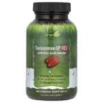 Testosterone UP RED с бустерами с оксидом азота, 60 желатиновых капсул — Irwin Naturals