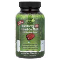 Quick Energy Red Liquid-Gel Multi™, 72 желатиновых капсулы — Irwin Naturals
