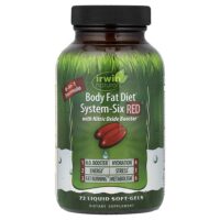 Body Fat Diet, System-Six Red™, 72 желатиновых капсулы — Irwin Naturals