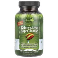 2 in 1 Kidney & Liver Super Cleanse, 60 желатиновых капсул — Irwin Naturals