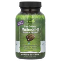 Immune Support, смесь из 8 грибов для защиты иммунной системы, 60 желатиновых капсул — Irwin Naturals
