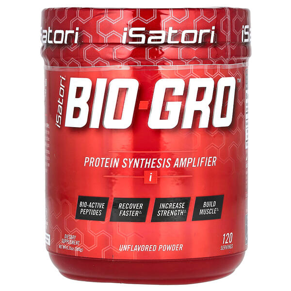 isa00289_v_8.jpg Bio-Gro, усилитель синтеза протеина, без добавок, 180 г (6,35 унции) — Isatori