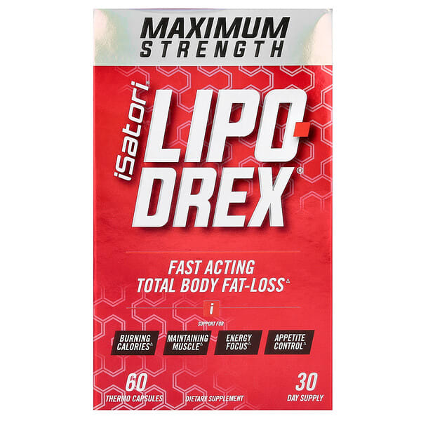 isa00518_v_22.jpg Lipo-Drex, максимальная сила действия, 60 термокапсул — Isatori