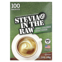 Stevia In The Raw®, нулевой подсластитель, 100 пакетиков, 100 г (3,5 унции) — In the Raw
