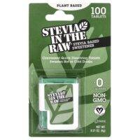 Stevia In The Raw®, подсластитель на основе стевии, 100 таблеток, 6 г (0,21 унции) — In the Raw