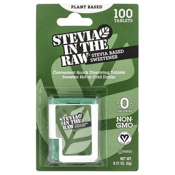 itr75016_v_3.jpg Stevia In The Raw®, подсластитель на основе стевии, 100 таблеток, 6 г (0,21 унции) — In the Raw