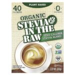 Organic Stevia In the Raw®, ноль калорийная смесь стевии, 40 пакетиков, 32 г (1,12 унции) — In the Raw