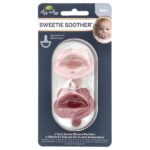 Sweetie Soother™, пустышки из пищевого силикона, для детей от 0 месяцев, дизайн «бантик», 2 пустышки — itzy ritzy