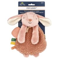 Itzy Lovey™, Plush Lovey With силиконовые прорезыватели, для детей от 0 месяцев, Ana The Bunny, 1 прорезыватель для зубов — itzy ritzy