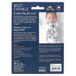 Bitzy Crinkle, чувствительная игрушка для прорезывания зубов, для детей от 0 месяцев, кролик, 1 шт. — itzy ritzy — изображение 2