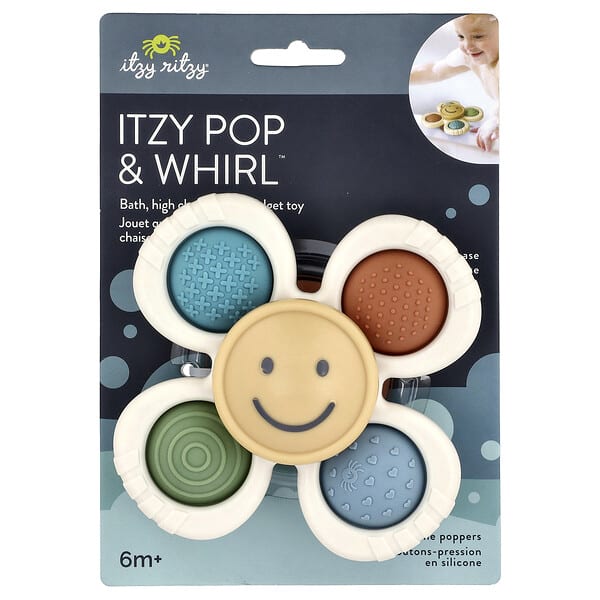 itz03989_v_5.jpg Itzy Pop & Whirl™, игрушка для малышей от 6 месяцев, Smile, 1 шт. — itzy ritzy