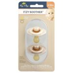 Itzy Soother™, пустышки с сосками из натурального каучука, для детей от 6 до 18 месяцев, кокос и тосты, 2 пустышки — itzy ritzy