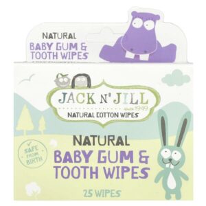 натуральные детские салфетки для десен и зубов, 25 шт. — Jack n' Jill