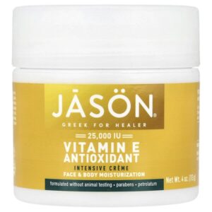 увлажняющий крем с витамином Е, 25 000 МЕ, 113 г (4 унции) — Jason Natural