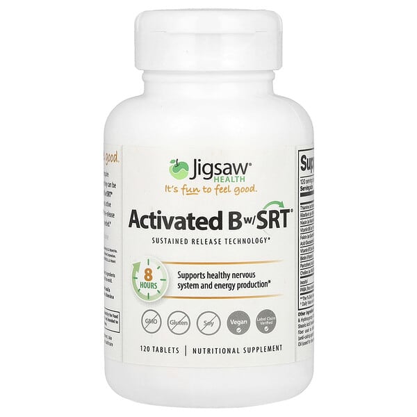 jig00018_v_32.jpg Активированный витамин группы B с SRT®, 120 таблеток — Jigsaw Health