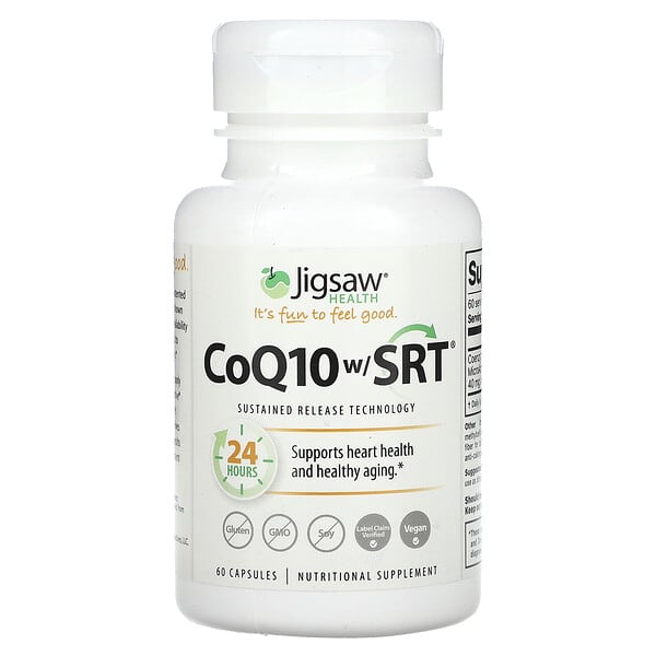 jig00163_v_8.jpg коэнзим Q10 с SRT, 60 капсул (100 мг в 1 капсуле) — Jigsaw Health