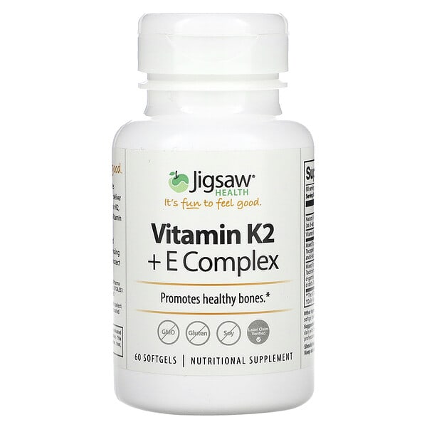 jig00201_v_8.jpg Комплекс витаминов K2 + E, 60 мягких таблеток — Jigsaw Health