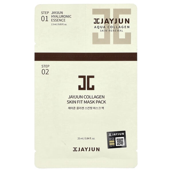 jjc89400_v_8.jpg 2 Step Aqua Collagen Skin Fit, набор масок для лица с коллагеном, 1 набор — Jayjun Cosmetic
