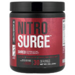 Nitro Surge™, Shred термогенный предтренировочный комплекс, со вкусом черешни, 216 г (7,62 унции) — Jacked Factory