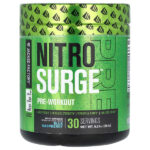 Nitro Surge, перед тренировкой, голубая малина, 261 г (9,21 унции) — Jacked Factory