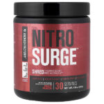 Nitro Surge™, термогенный предтренировочный комплекс Shred, со вкусом фруктового пунша, 209 г (225 г) — Jacked Factory