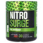 Nitro Surge, перед тренировкой, фруктовый пунш, 258 г (9,10 унции) — Jacked Factory