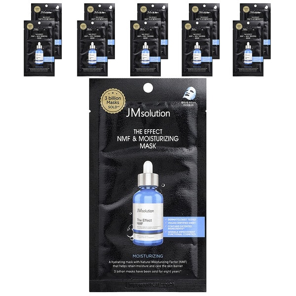 jms35455_v_20.jpg The Effect NMF & Moisturizing Beauty, маска для лица, черный, 10 масок по 24 мл (0,81 жидк. унции) — JM Solution