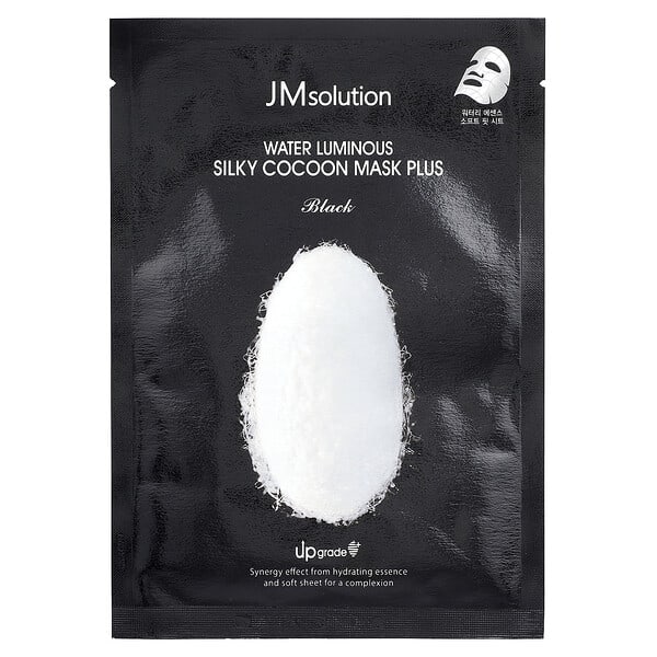 jms73656_v_2.jpg Water Luminous Silky Cocoon Beauty Mask Plus, черная, 1 шт., 35 мл (1,18 унции) — JM Solution