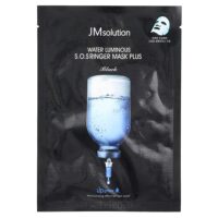 водная сияющая маска SOS Ringer Beauty Plus, черная, 1 шт., 35 мл — JM Solution