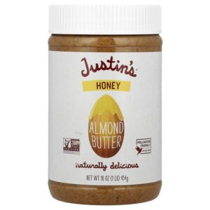 Миндальная паста с медом, 454 г (16 унций) — Justin's Nut Butter