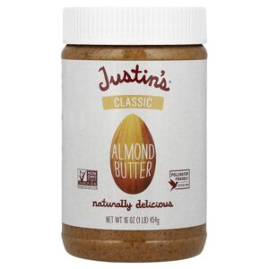 Классическое миндальное масло, 454 г (16 унций) — Justin's Nut Butter