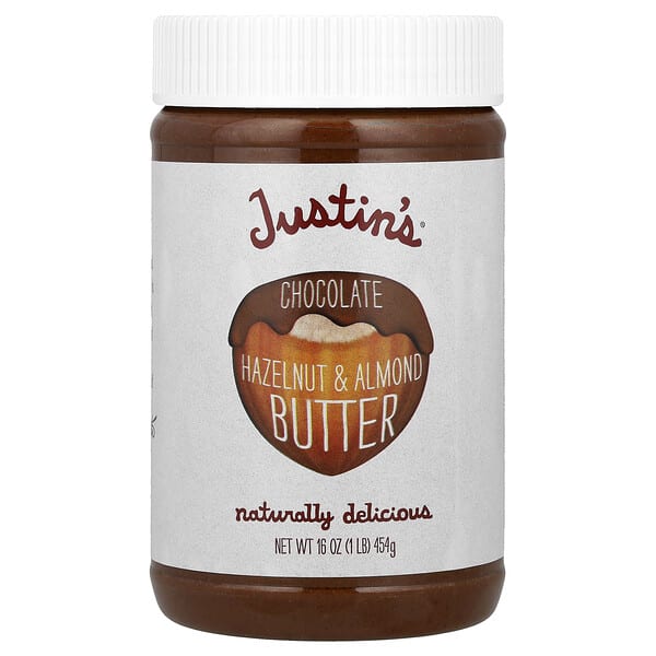 jnb00049_v_40.jpg Фундуковое масло с шоколадом, 16 унций (454 г) — Justin's Nut Butter