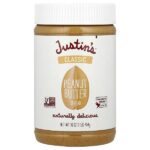 Классическое арахисовое масло, 16 унций (454 г) — Justin's Nut Butter