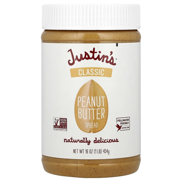 jnb00300_v_29.jpg Классическое арахисовое масло, 16 унций (454 г) — Justin's Nut Butter