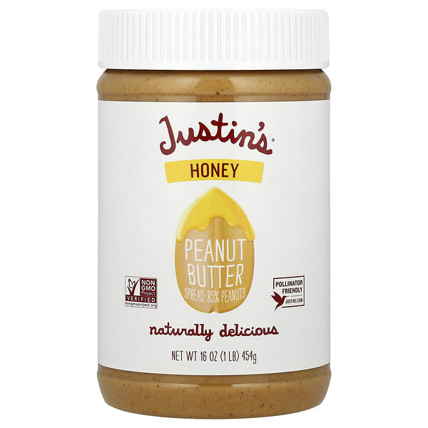 jnb00303_v_29.jpg Арахисовое масло с медом, 16 унций (454 г) — Justin's Nut Butter