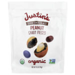 Кусочки органического арахиса, темный шоколад, 128 г (4,5 унции) — Justin's Nut Butter