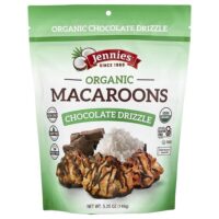 Jennies Macaroons, органические макароны, с шоколадной глазурью, 149 г (5,25 унции)