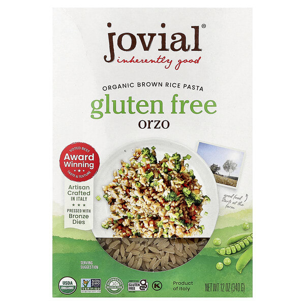 jov01157_v_16.jpg органическая паста из коричневого риса, орзо, 340 г (12 унций) — Jovial