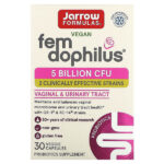 Vegan Fem Dophilus, 5 млрд КОЕ, 30 вегетарианских капсул — Jarrow Formulas