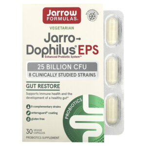 Jarro-Dophilus® EPS, 25 млрд КОЕ, 30 растительных капсул — Jarrow Formulas