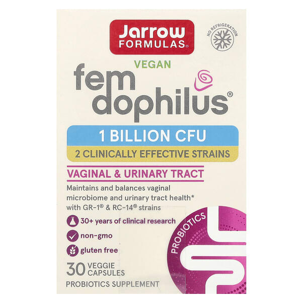 jrw03041_v_111.jpg Vegan Fem Dophilus®, 1 млрд КОЕ, 30 растительных капсул — Jarrow Formulas