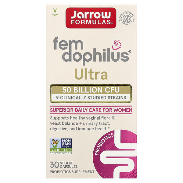 jrw03744_v_21.jpg Fem-Dophilus® Ultra, 30 растительных капсул — Jarrow Formulas