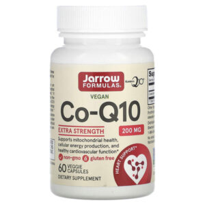 веганский коэнзим Q10, 200 мг, 60 растительных капсул — Jarrow Formulas