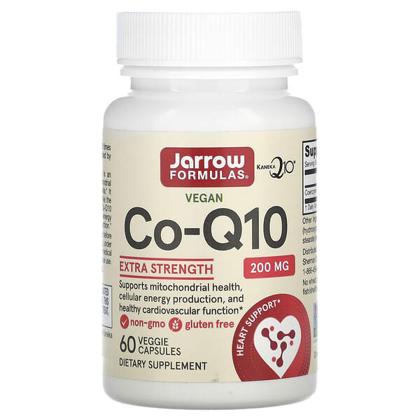 jrw06016_v_73.jpg веганский коэнзим Q10, 200 мг, 60 растительных капсул — Jarrow Formulas